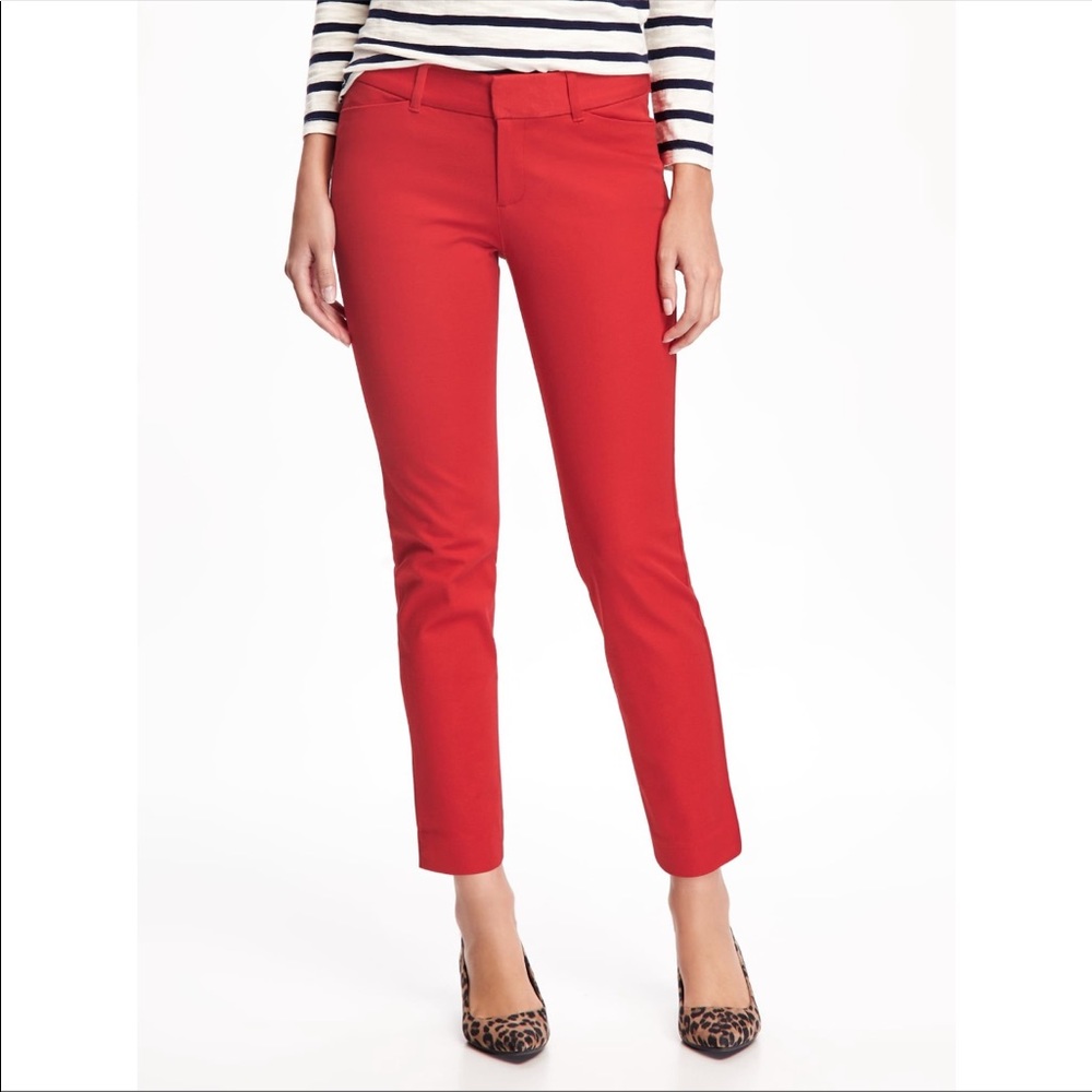 Old Navy Red Pants 16 Petite 16P